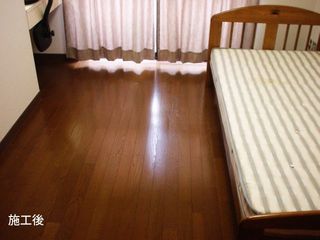 床フローリング施工後